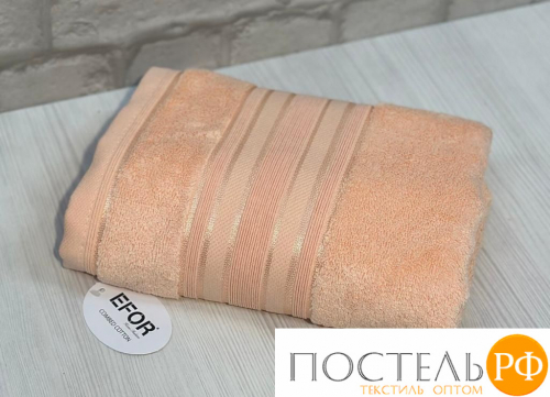 T1135/S-7 Набор полотенец EFOR NEW KOLLECTION из 1-ого предмета (70*140) SOMON персиковый