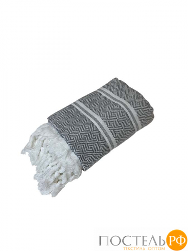 Полотенце Карвен DIAMOND 90*170 1шт.с бахрамой хлопок Н 3281 v4, Grey