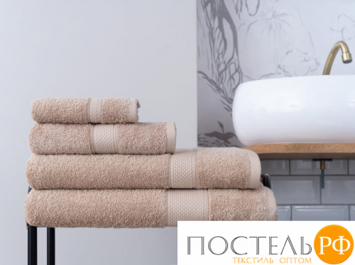 Полотенце Arya Однотонное 50X90 Miranda Soft Бежевый