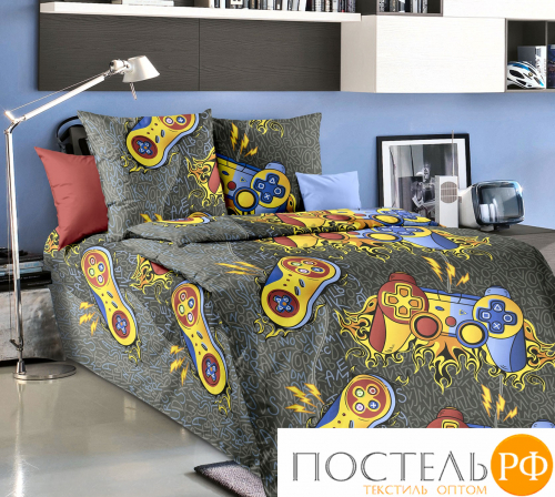 П11014662041 Игрок 1 Перкаль 110*140 покрывало стеганое Перкаль Текс-Дизайн