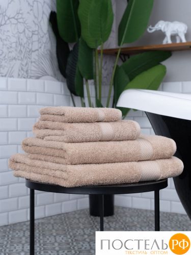 Полотенце Arya Однотонное 50X90 Miranda Soft Бежевый