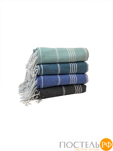 Полотенце Карвен SULTAN 90*170 1шт.с бахрамой хлопок Н 3280 v1, Blue