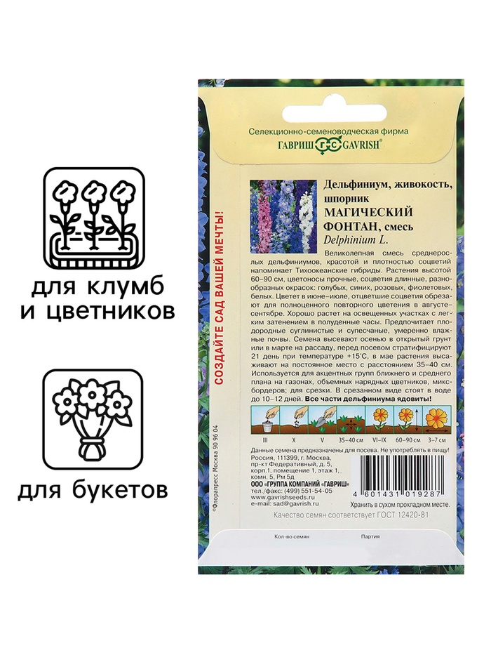 Семена Дельфиниум