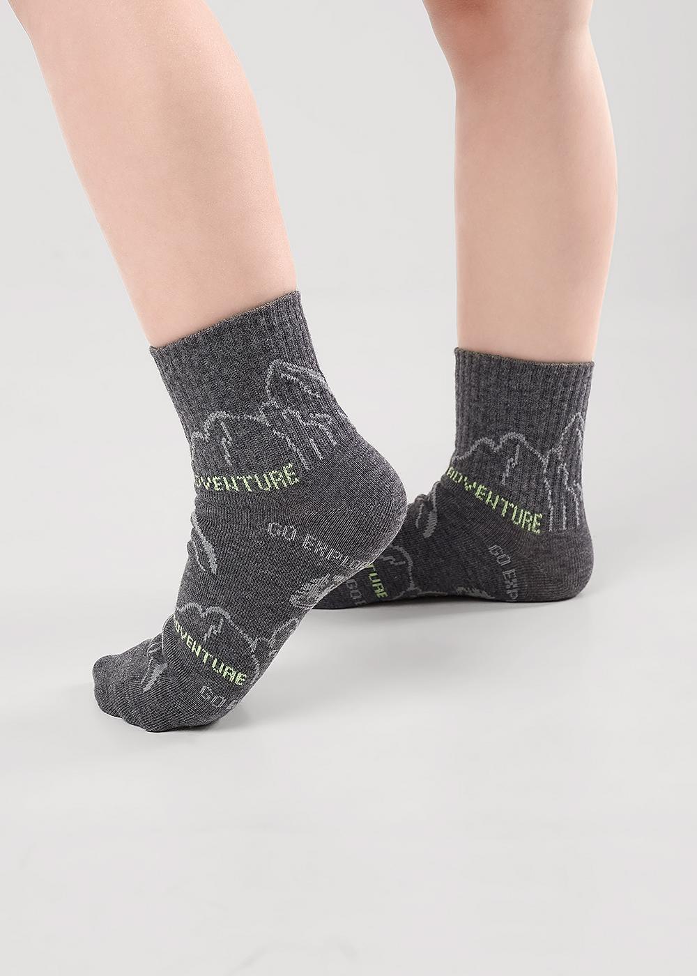 Ст.цена 72р CLE С1540 16-18,18-20 Носки детские для мальчика С1540 16-18,18-20 меланж т.серый