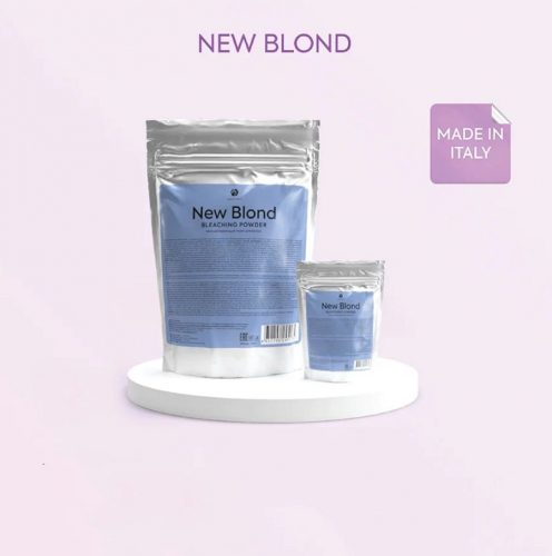 Обесцвечивающая пудра для волос New Blond, светлый индиго, с антижелтым эффектом, Италия, ADRICOCO, 250 г.