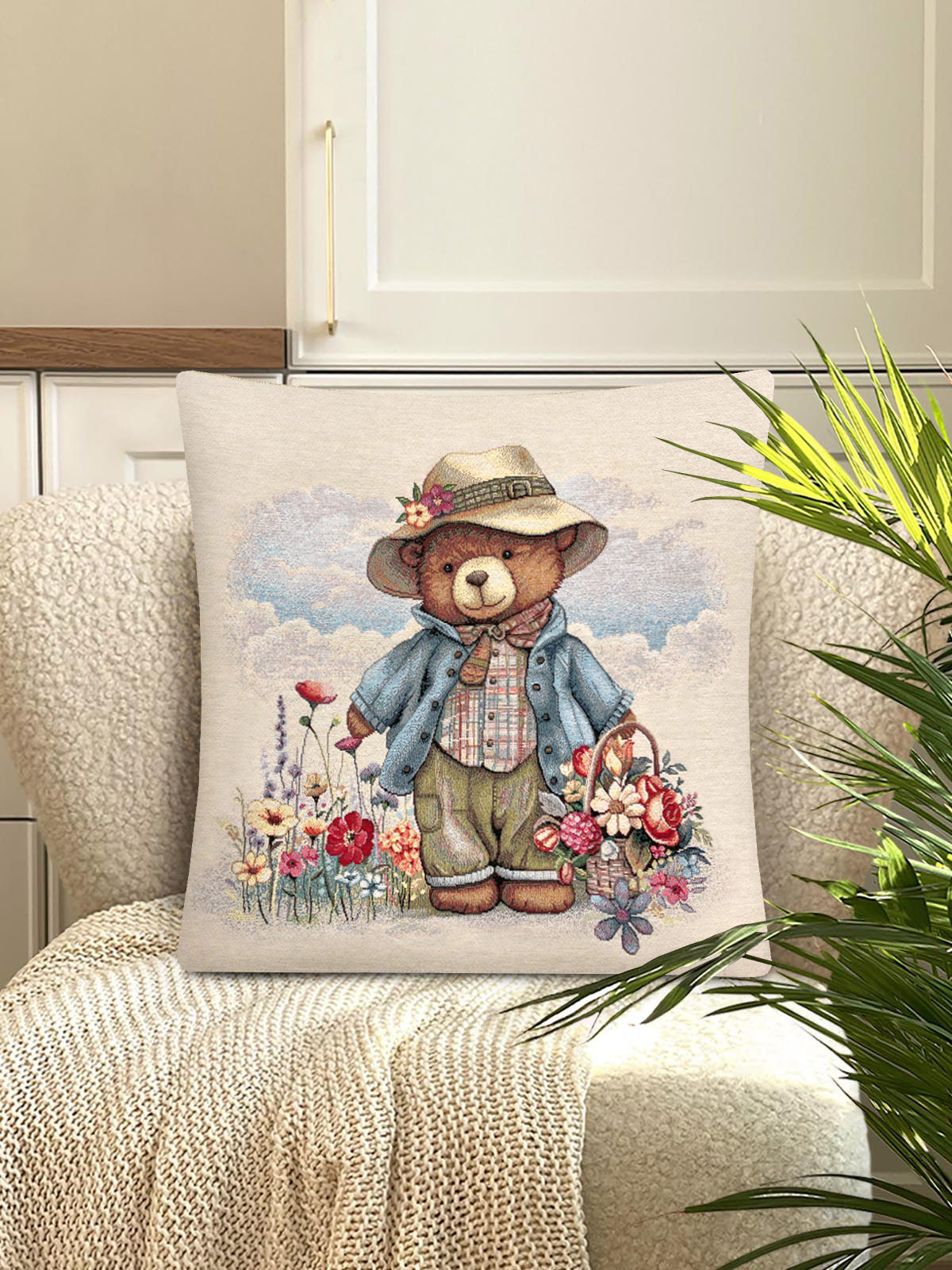 Мишка папочка Наволочка 45х45 см 2416667 New