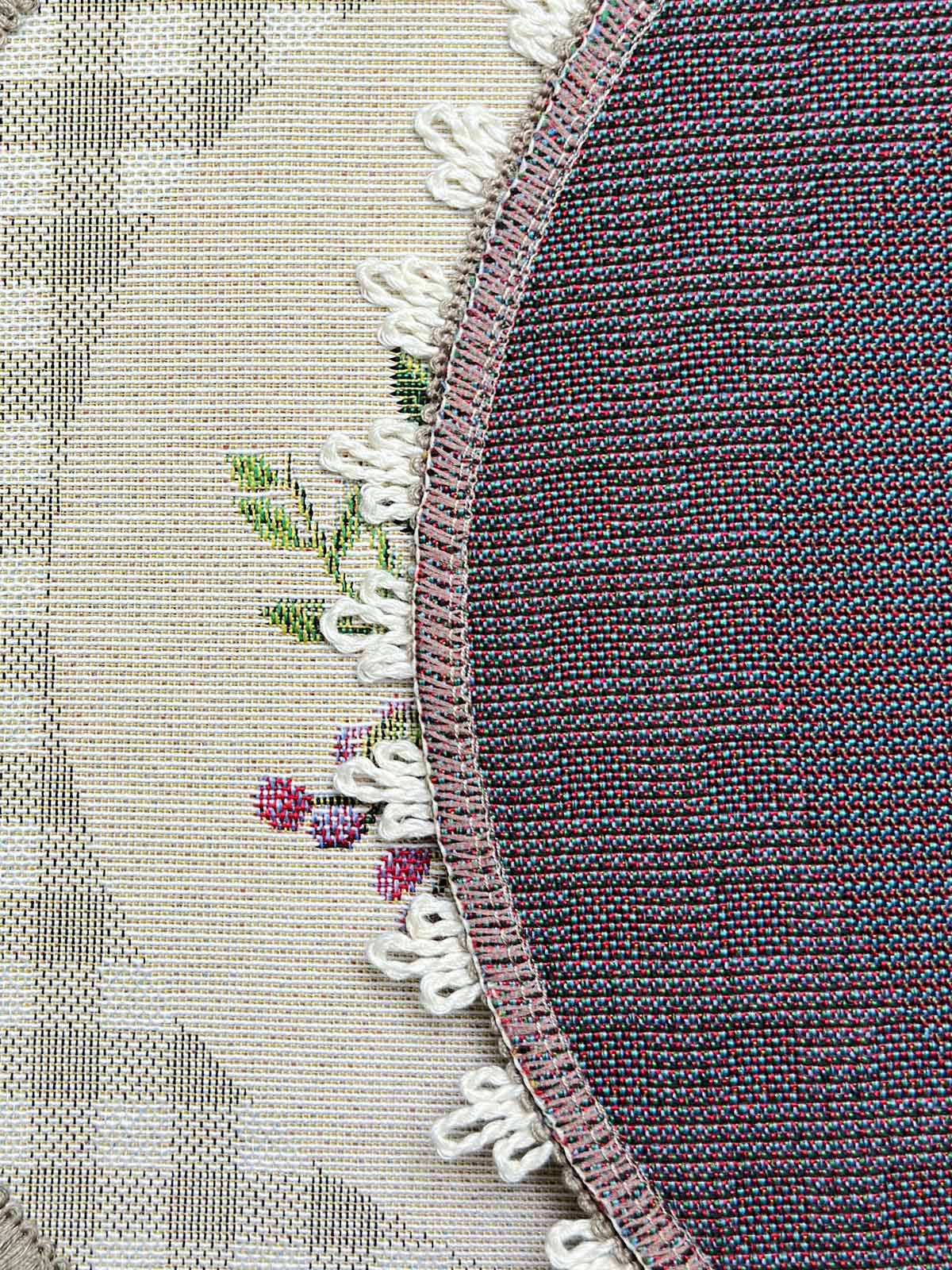 Принцесса клетка Бежевый Комплект салфеток 2шт д27 см 2412859