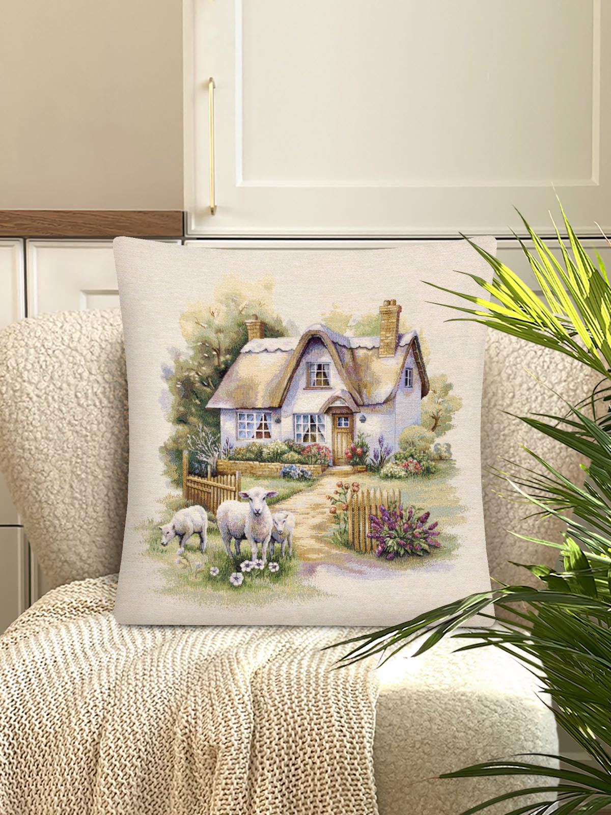 Новая Зеландия Овечки Наволочка 45х45 см 2416681 б/л