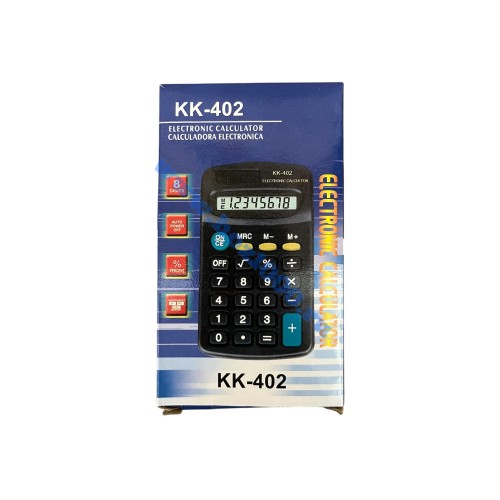 Калькулятор мал. 11х6см. от батареек 2АА, №KK-402