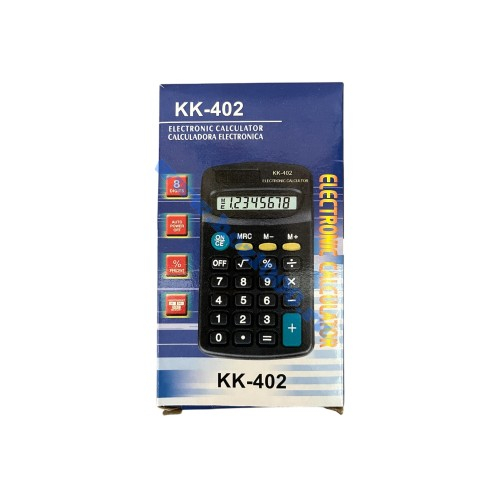 Калькулятор мал. 11х6см. от батареек 2АА, №KK-402