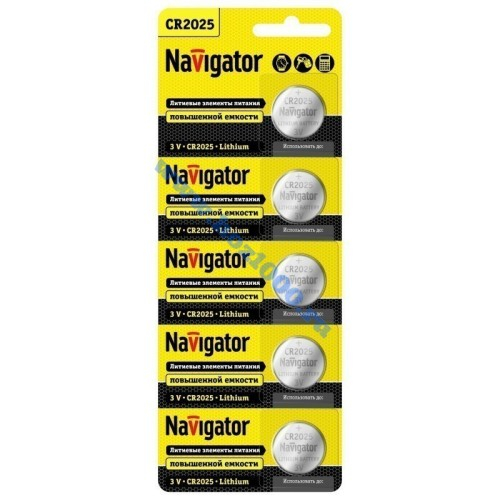 Батарейки CR-2025 Navigator (5 шт.)