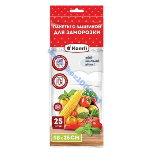 Пакет для замарозки с защелкой