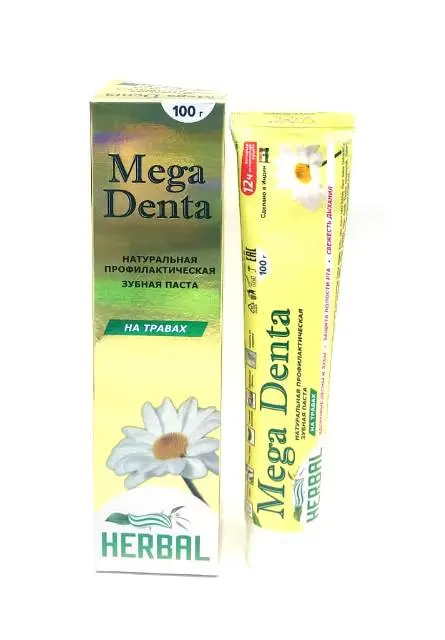 Mega Denta Зубная паста на травах Herbal 100гр (2063)