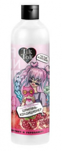 АКЦИЯ ! TIK TOK GIRL Шампунь-кондиц.2в1 пр/выпадения волос густые и крепкие 360мл.6 /SHA93223