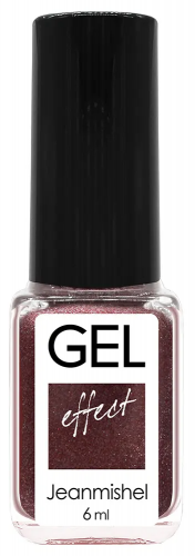 JEANMISHEL mini GEL-эффект лак д/н 6мл. №231 Бордо-коричн.с блёстк.(*24)