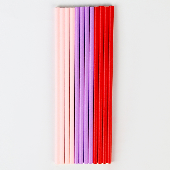 Трубочки бумажные 12 шт «Радость»