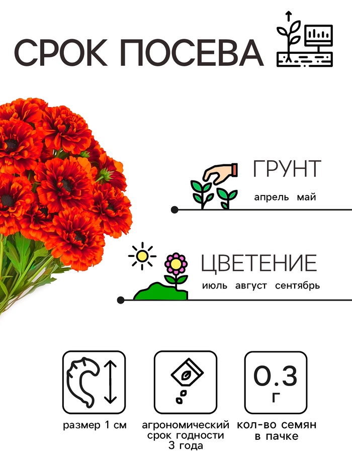 Семена цветов Календула махровая