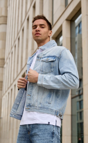 Куртка джинс F211-1272 l.blue