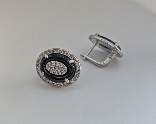 Серьги с керамикой