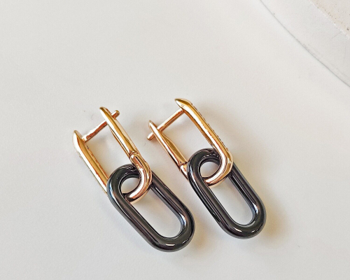 Серьги с керамикой