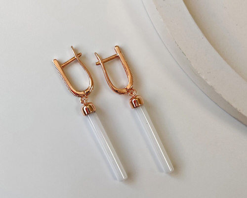 Серьги с керамикой