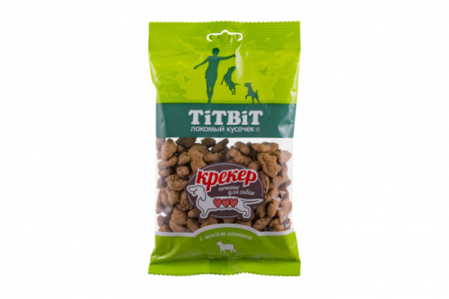 TiTBiT Крекер для собак, с мясом ягненка, 100 г 