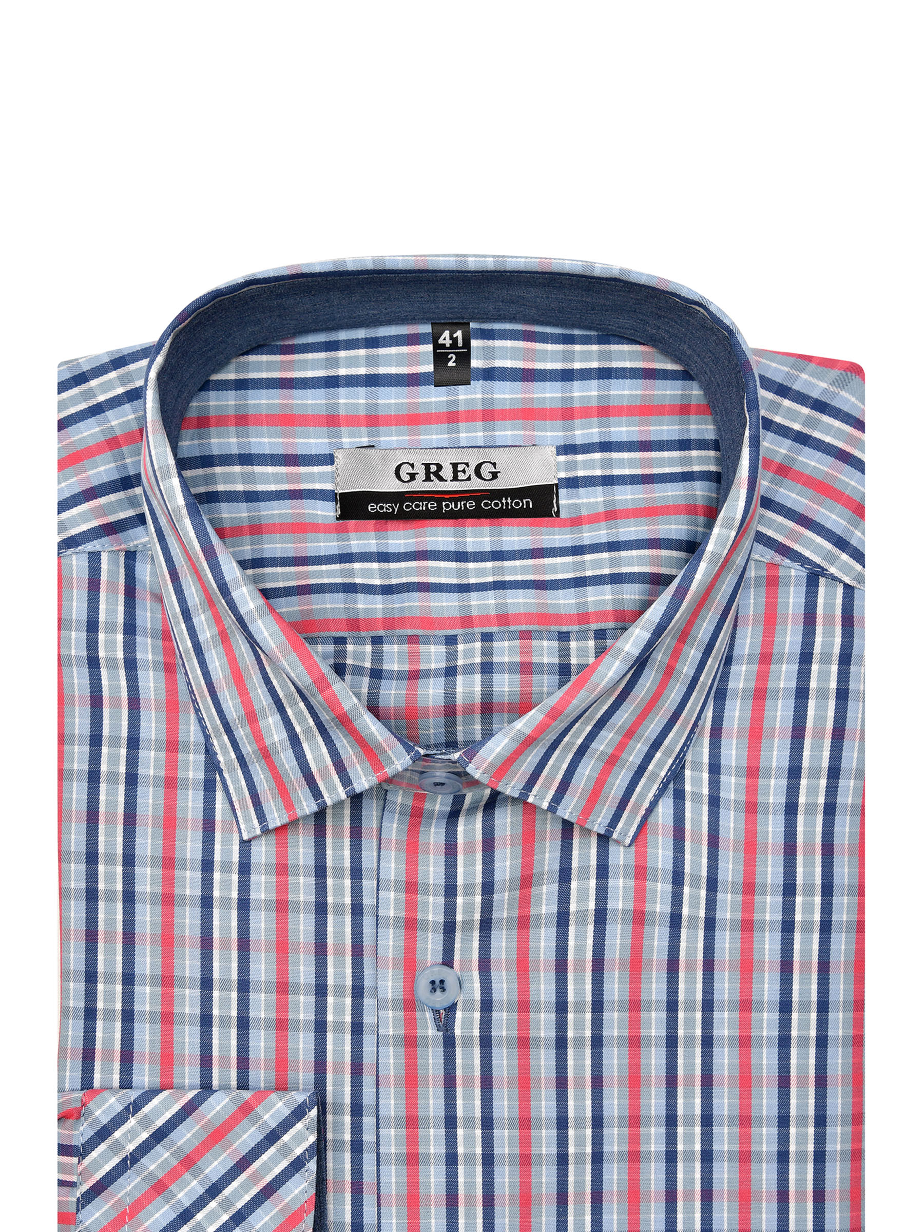 Сорочка мужская длинный рукав GREG 225/211/6149/1