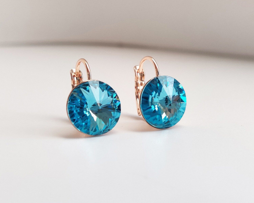 Серьги с кристаллами Swarovski