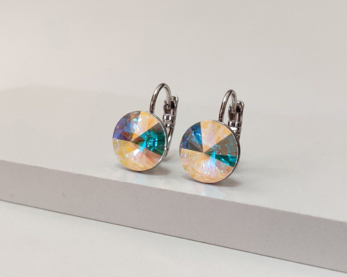 Серьги кристаллами Swarovski