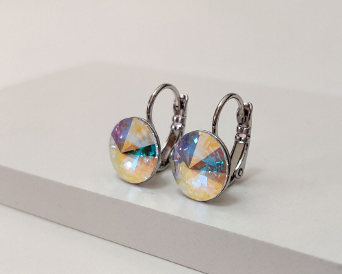 Серьги кристаллами Swarovski
