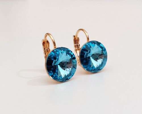 Серьги с кристаллами Swarovski