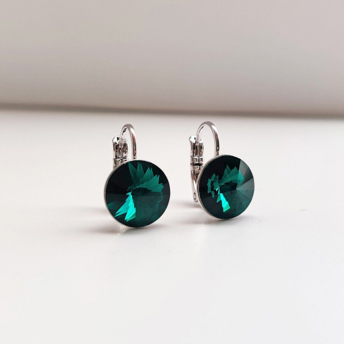 Серьги кристаллами Swarovski