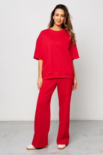 Костюм брючный с футболкой 403RED