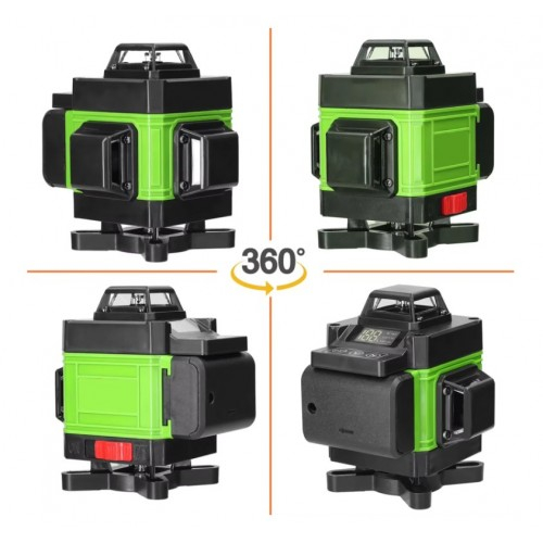 Линейный лазерный уровень 4D GREEN 16 LINE LASER LEVEL самонивелирующийся с 16 лазерами