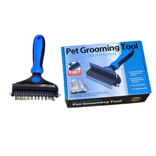 Расческа-колтунорез для животных 2 в 1 Pet Grooming Tool PROFESSIONAL оптом