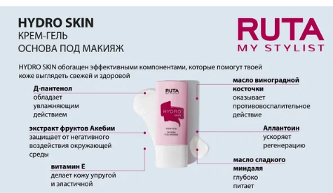 RUTA Крем-гель основа под макияж HYDRO SKIN