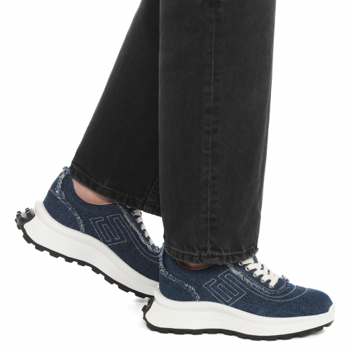 Женские кроссовки из денима TENDANCE Артикул 3886988, синий