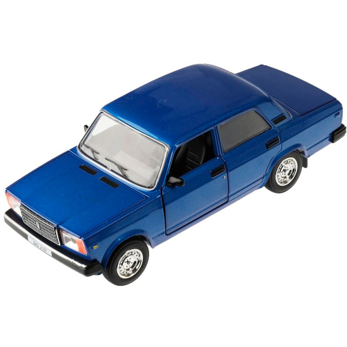 Модель VAZ-2107-B LADA 2107, 17 см,инер.синий Технопарк  в коробке  в Нижнем Новгороде