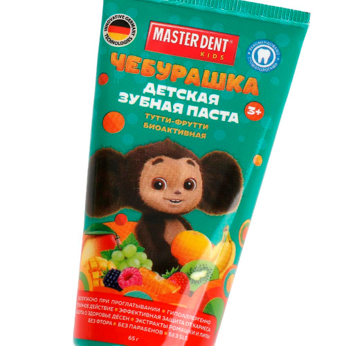 Зубная паста Чебурашка тутти-фрутти, 65 г MASTER DENT 121860-CHB в Нижнем Новгороде