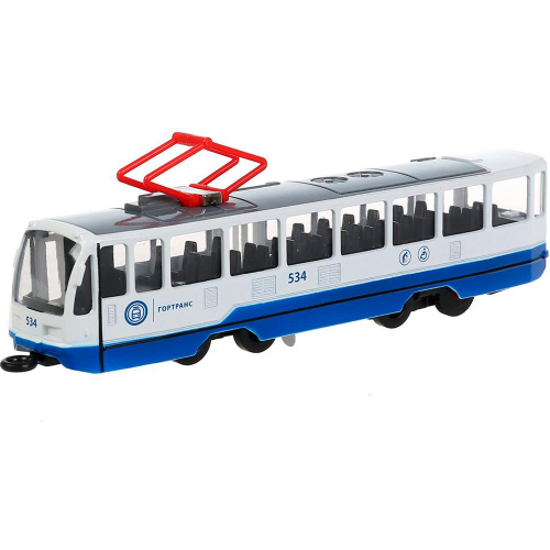 Модель TRAM71403-18SL-BUWH Трамвай белый Технопарк   в Нижнем Новгороде