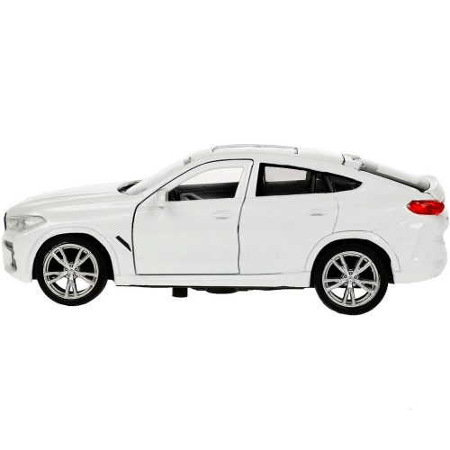 Модель X6-12-WH BMW X6 длина 12 см, двери, багаж, инер, белый Технопарк  в коробке в Нижнем Новгороде