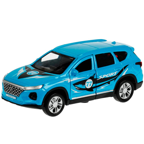 Модель SANTAFE2-12SRT-BU HYUNDAI SANTAFE SPORT 12 см,голубой Технопарк в коробке /72/ в Нижнем Новгороде