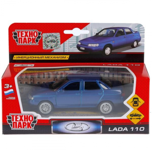 Модель SB-16-44-N(BU)-WB Lada 110 синяя Технопарк  в коробке в Нижнем Новгороде