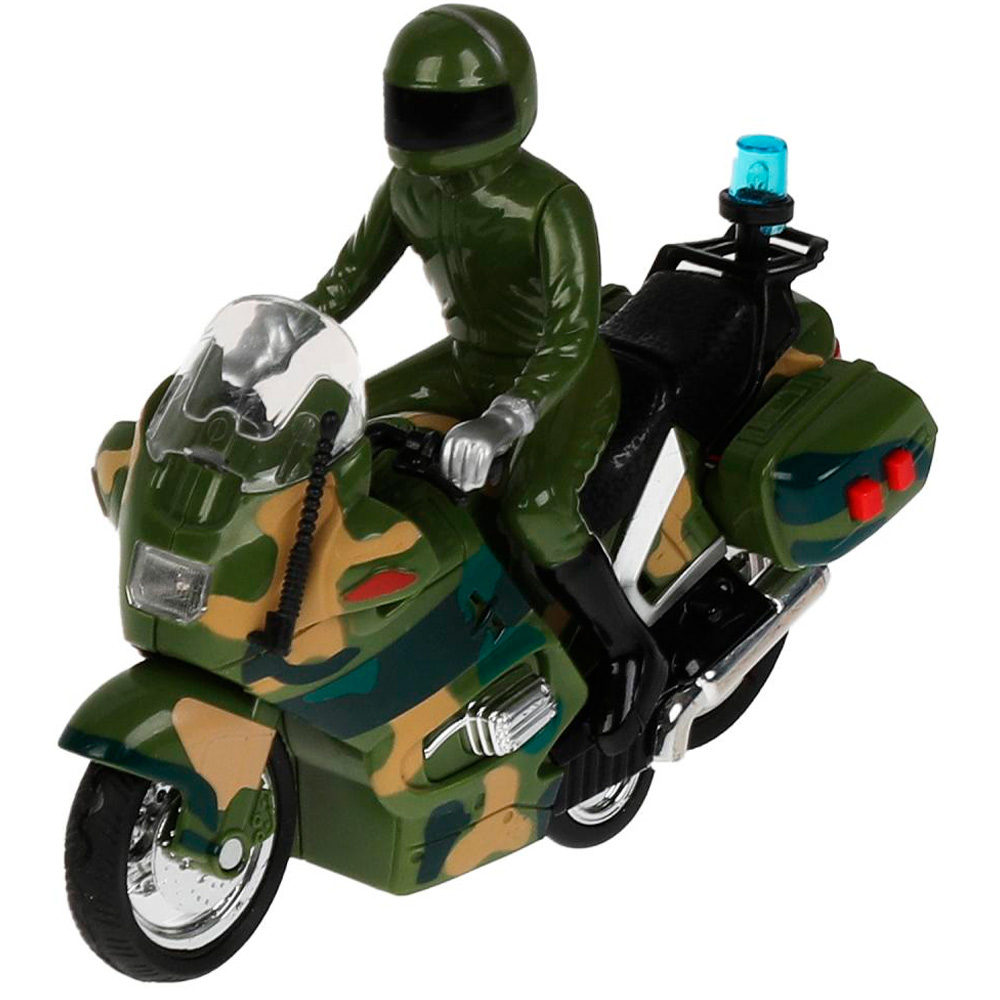 Модель MOTOFIG-15PLMIL-GN МОТОЦИКЛ ВОЕННЫЙ 15 см Технопарк в Нижнем Новгороде