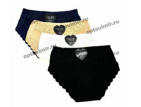 Трусы женские Angel Wings кружевные плотные D299