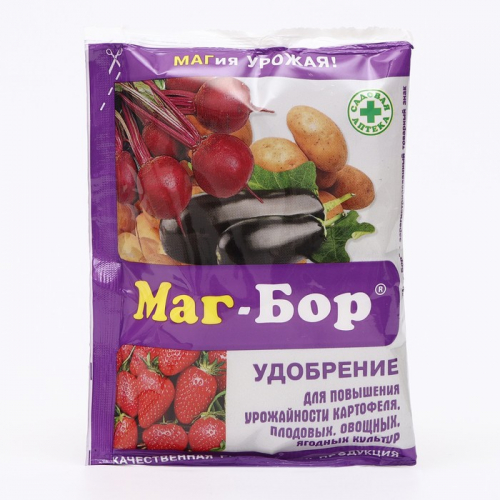 Удобрение «Магбор», для повышения урожайности, 100 г