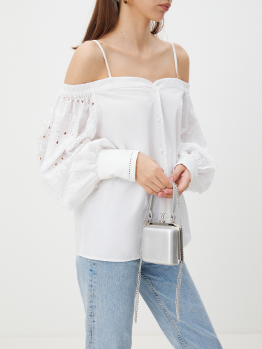 Клатч TENDANCE 3804987, серебряный