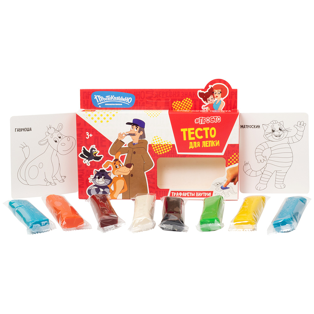Набор для творчества Тесто для лепки Волшебное тесто 400 гр Простоквашино Печкин VT062 в Нижнем Новгороде