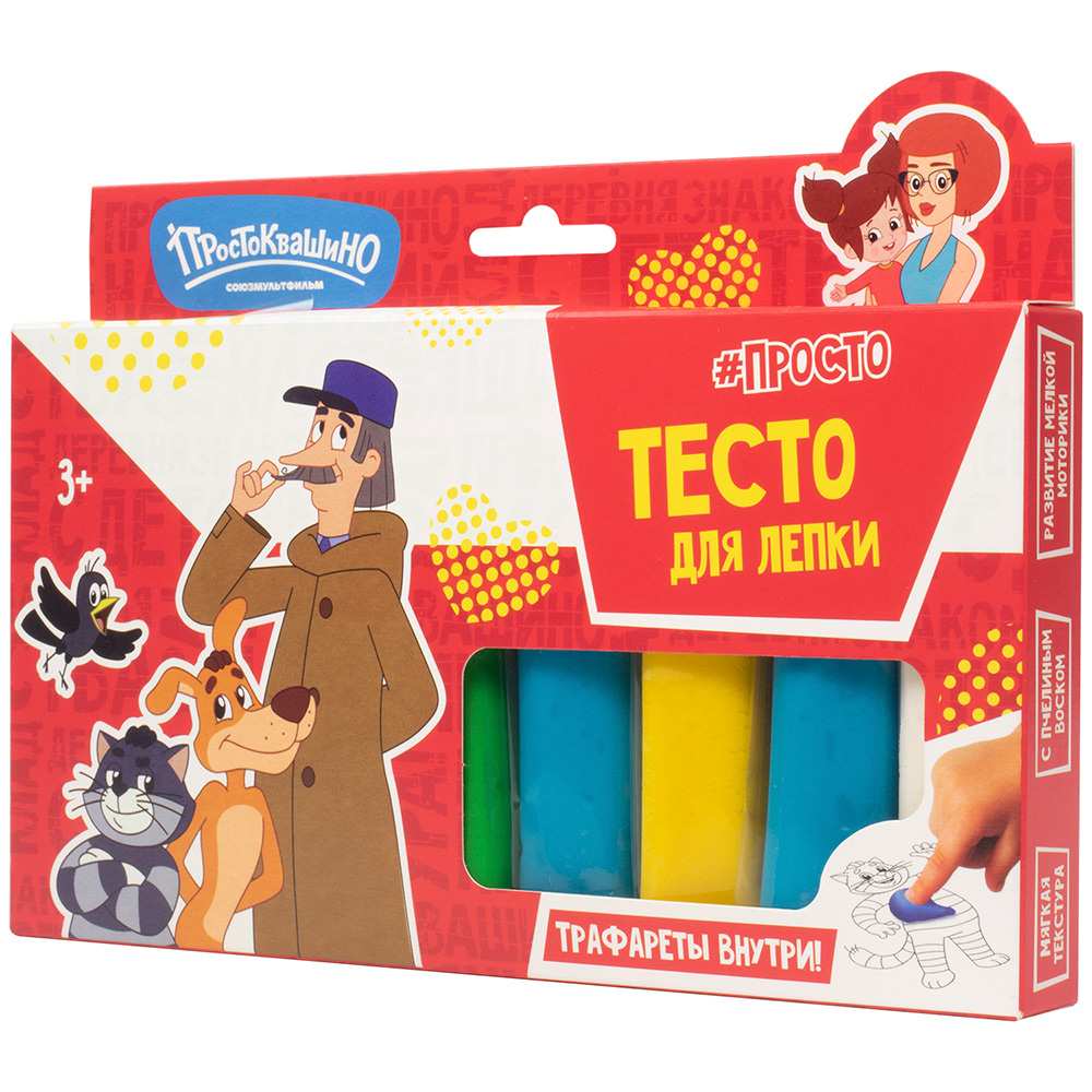 Набор для творчества Тесто для лепки Волшебное тесто 400 гр Простоквашино Печкин VT062 в Нижнем Новгороде