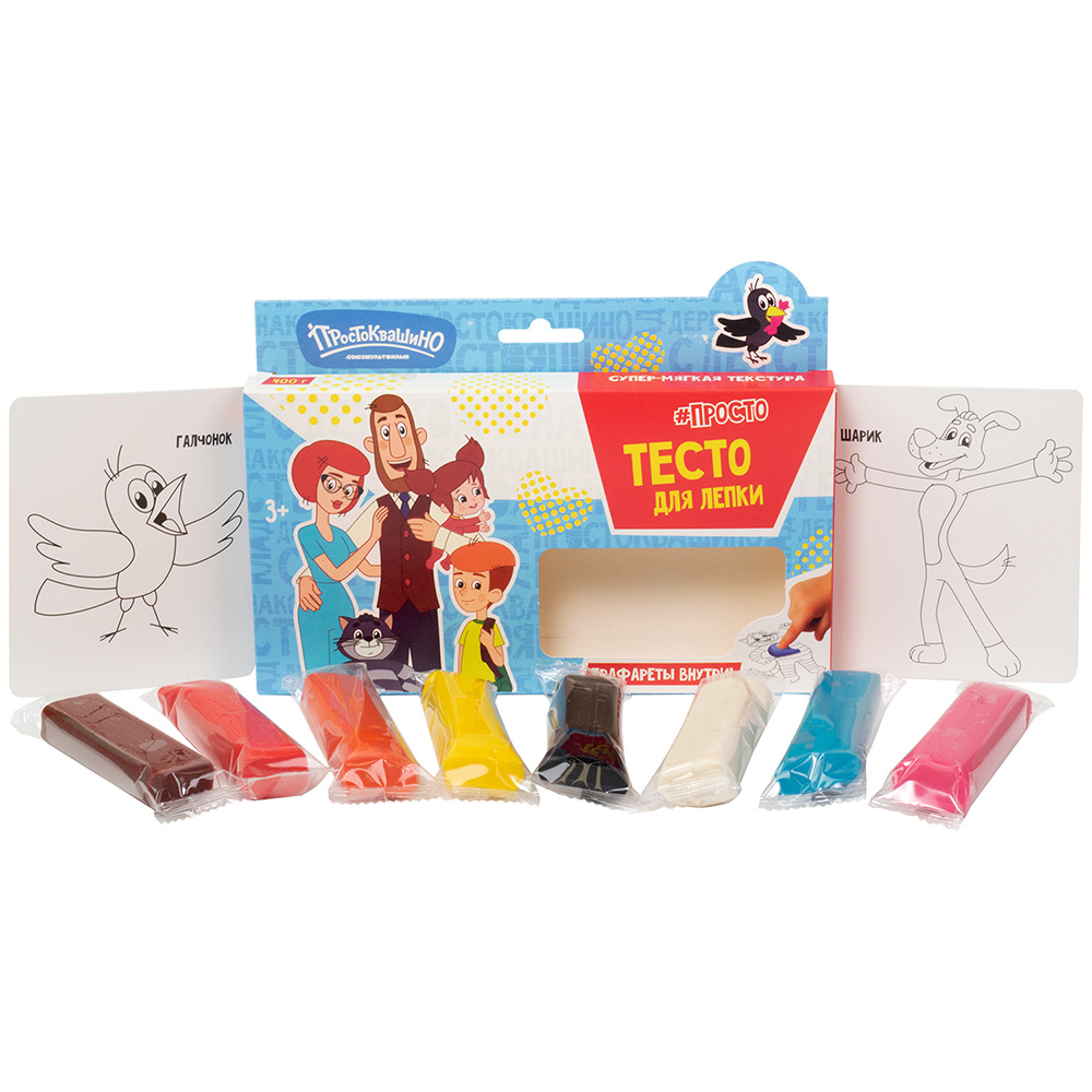 Набор для творчества Тесто для лепки Волшебное тесто 400 гр Простоквашино Папа VT063 в Нижнем Новгороде